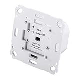 Homematic IP Smart Home Jalousieaktor für Markenschalter, Digitale Steuerung von 1 Jalousie oder Raffstore, elektrische Jalousien nachrüsten, Steuerung per App, Alexa und Google Assistant, 151333A0