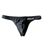GOGOHOT Herren Mode Schwimmen Bikini Tangas Bademode, Schwarz, L