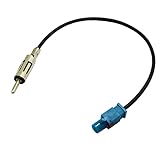 Audioproject A126 - Autoradio Fakra Antennenadapter Stecker DIN kompatibel mit Audi VW Seat Skoda Opel Ford Dacia BMW E46 Auto Radio Antenne Adapter Kabel