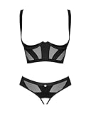 Obsessive Set Chic Amoria Dessous, Schwarz, M/L