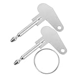 VALICLUD 2stücke Traktor Zündschlüssel Set Aus Robustem Metall Passend Für Schlepper Bagger Und Golfwagen Kompakt Tragbar Einfache Bedienung Vielseitig Für Maschinenschlüssel