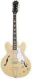 Epiphone Casino Thin-Line Hollow Body E-Gitarre, Naturlack (Mahagoni Hals, Ahorn Korpus)