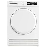 Daewoo T0CT1W0DE Kondenstrockner Frontlader, G, 10 kg, 15 Programme inkl. 29 min Kurzprogramm, LED-Trommelbeleuchtung, Knitterschutz, Weiß