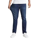 Herren-Stretch-Jeans, entspannte Passform, gerades Bein, Denim-Hose, bequeme Superflex-Hose, modische Kleidung für Männer, blau, XL