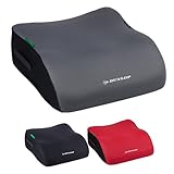 Dunlop Sitzerhöhung Auto Kinder Grau - Kindersitzerhöhung ECE R129 - Ergonomischer Kindersitz Ab 3 Jahre - Kinderautositz Mit Waschbarem Bezug - Sitzkissen Auto Für Kinder 135-150 cm
