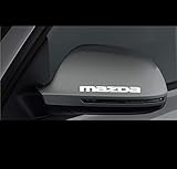 myrockshirt 2 x Spiegel Aufkleber Spiegelaufkleber MazdaAufkleber Autoaufkleber Auto Tuning Sticker Aufkleber mit Montage Set inkl. Estrellina-Montage-Rakel® & „Estrellina-Glücksaufkleber®“