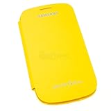 Samsung Original schützende Display-Klappe / Flip-Cover EFC-1M7FYEGSTD (kompatibel mit Galaxy S3 mini) in yellow