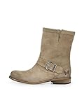 Felmini - ODERG 8247 - women's biker boot, suede light grey leather - 41 EU size