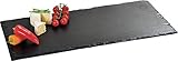 Kesper 38102 Buffet-Platte aus Schiefer, 60 x 30 cm, Schwarz