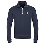 Belstaff Quarter Zip Sweatshirt, blau, XL
