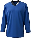 Instrike Profi Trainings Trikot für Eishockey Kinder und Erwachsene Trikots mit dezente Logo hochwertiges angenehm zu tragendes Jersey (DE/NL/SE/PL, Alphanumerisch, XS, Regular, Regular, blau)