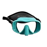 OCEANIC Schattenmaske, perfekt zum Tauchen und Schnorcheln, rahmenlos, bietet unglaubliches Sichtfeld, bequem, Meerblau