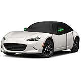 generisch halbgarage für Auto kompatibel mit Maserati 4200 GT 2002-2007,Allwetterschutz, mit reflektierenden Streifen, Winddicht, staubdicht, Regen- und schneefest(Black)