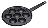 KitchenCraft induktionskochfeldgeeignete, Gusseisen, Schwarz, 21.5 x 34.5 x 5.3 cm, 1 Einheiten