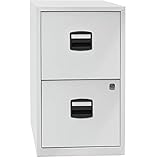 Bisley Home Hängeregistraturschrank PFA, 2 HR-Schubladen, Metall, 645 Lichtgrau, 40 x 41.3 x 67.2 cm