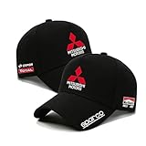 ZGNBKLS Basecap Herren für Mitsubishi, Einstellbare Baseball Cap Freien Alle Jahreszeiten Auto Baseball Cap,A