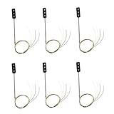 Giwnhvx 6 StüCk Konstruktion Ho/Oo Modell 3-Ampel Ampel Lichter Signal LED Schaltung Modell DIY für Architektur Straßen Zug Bahn