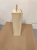 Sonliner Handgefertigte Holz-Weinbox mit Schiebedeckel – 36x11x10,5 cm – Nachhaltige Geschenkverpackung für Weinflaschen, ideal für Hochzeiten, Geburtstage und besondere Anlässe. (1)