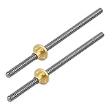 2-Stück 200mm Tr8x8 Gewindespindel-Set mit Acme-Gewinde für Z-Achsensteuerung in 3D-Druckern und CNC-Maschinen