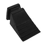 ibasenice Schwere Gummiwagen-radkeile für Autos Wohnmobile und Anhänger rutschfeste Reifenstopper Radstopper für Garage Einfahrt und Parkplatz Tragbare Anti-rutsch-wagenhalterungen