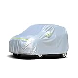 Favoto Autoabdeckung Wasserdicht Autoabdeckplane - UV-Schutz Staubdicht Kratzfest Kompatibel mit FIAT 500 Abarth 595 695 Toyota Aygo Abdeckplane für City Car (bis zu 360 cm) Silber