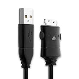 subtel USB Kabel 1.5m kompatibel mit Samsung YP-K3 YP-K5 YP-P2 YP-P3 YP-Q1 YP-Q3 YP-R1 YP-S3 YP-S5 YP-T10 YP-T9 MP3 Musik Player Ladekabel SUC-C2 24 Pin auf USB A 2.0 Datenkabel schwarz PVC