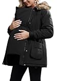 Maacie Umstandsmode Winter Tragejacke Für Mama Und Baby Maternity & Baby Wear 3in1 Winterjacke Schwangerschaft