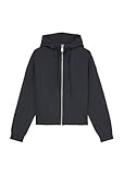 Marc O'Polo Denim Damen Sweatjacke aus Bio-Baumwolle mit Kapuze, Blau (Blue Depths), XS