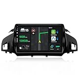 [6G+128G] IPS 9" Android 15 Autoradio Für Ford Kuga Escape C-max 2013-2017 mit navi Octa Core-[Eingebauter CarPlay/Android Auto/DSP/Mirror Link/GPS Navi/360 Camera/Bluetooth 5.0/WiFi/USB