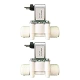 2 Stück Wasserventil 12V DC, Magnetventil 12V NC, Elektromagnetisches Ventil G1/2" für Wasserversorgung, Außengewinde g1/2, Druckwassereinlass, Magnetventil für Wassereinlass