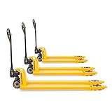 Jungheinrich Hubwagen AM mit Langen Gabeln | 1.200 kg Tragkraft | 1.900 mm Gabellänge | Lenkrad aus laufruhigem Vollgummi | Tandem-Gabelrollen aus robustem Polyurethan | Palettenhubwagen