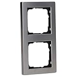 Gira 021233 Abdeckrahmen E2 2-Fach, Edelstahl