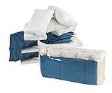 WENKO Vakuum-Aufbewahrungsbeutel Jumbo Cube XXL, wiederverwendbarer Vakuumier-Beutel für Kleidung und große Gegenstände, spart bis zu 75% Platz, transparenter Kunststoff, 180 x 90 x 50 cm