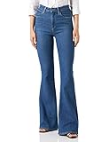 Lee Damen Flare Body OPTIX Flared Jeans, Blau (Jackson Worn Ax), 28W / 31L