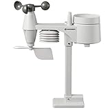 Bresser 5-in-1 Multi Funk Sensor für Wetter-Center 7002510/7002511/7002512/7002513 ab LOT-Nummer 1156743 und für das Wetter-Center 7002580 (alle LOT-Nummern) Weiß