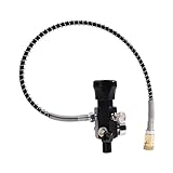 NISHZHU PCP-Lufttank-Ladeventil, Dual-Gauge-Ventil-Füllstation 5/8-18UNF 4500 Psi mit 20-Hochdruckschlauch, Einfache Installation