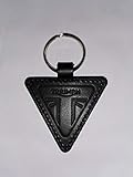 Schlüsselanhänger Triumph, Leder, Schwarz