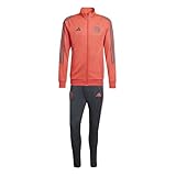 adidas FC Bayern München Track Suit Trainingsanzug (DE/NL/SE/PL, Alphanumerisch, XXL, Regular, Regular, red grey)