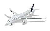Majorette Airbus 350 Lufthansa Spielzeugflugzeug (13 cm) - Lizenziertes Metall-Modell im Originaldesign für Kinder ab 3 Jahren - 212057980Q02, Weiß