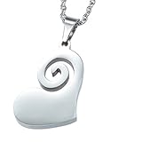 Magnetschmuck Kettenanhänger Herz Coracao Lebensfreude filigran und flach gearbeitet von Energetix 4you 1053 + Schmuckpouch