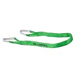 Connex Hebebänder - 2 Tonnen - 2 m x 60 mm - grün - Polyester, Kern aus Polyestergarn - Tragfähigkeit: 2000 kg / Bandschlinge / Rundschlinge / Hebeband / B34442