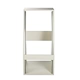 MUSIC STORE Siderack, 17+6 HE Birke MP Bausatz, Weiß, Schräg/Gerade, Studio Rack