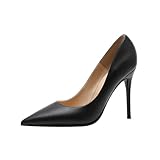 8CM/3.15IN Frauen Sexy High Heels Mode Stiletto Party Abendkleid Pumps Pole Tänzerin Schuhe für Damen,Schwarz,37 EU