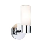 Paulmann 70839 Wandleuchte Eleon max. 33 Watt IP44 Wandlampe Chrom, Satin Wohnzimmerlampe Metall, Glas Flurlampe G9
