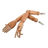 DIYEAH Holzarm Mit Flexiblen Gelenken Ersatz Für Mannequinarme Beweglicher Arm Und Handmodell Aus Holz Geeignet Für Schaufensterpuppen Und Kleidungsdisplaymodelle