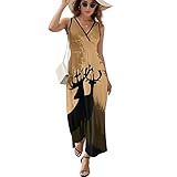 Women’S Dress Hirsche Flare-Kleid Mit Halber Ärmelpassform