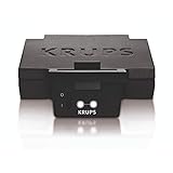 Krups Sandwichmaker FDK451 | für gegrillte Sandwichtoasts in Dreiecksform | Antihaftbeschichtete Platten (Leichte Reinigung, Kein Anbrennen) | Aufheiz- und Temperaturkontrollleuchte | 850W, Schwarz