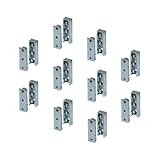 Gedotec Möbelverbinder aus Metall verdeckt | 10 Set Korpusverbinder | Bettverbinder SOLID | Einhänge-Verbinder Beschlag für Betten, Möbel & Metallbau | Tragkraft bis 250 kg | Holzverbinder unsichtbar