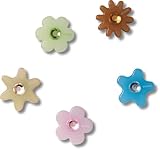 Crocs Unisex-Erwachsene Enlighten Flower 5 Pack Schuhanhänger, Mehrfarbig