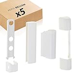 Ante bellum PVC Bandabdeckungen Set – Kunststoffkappen für PVC-Fenster und Balkontüren, Universal für Links- oder Rechtsmontage, Einheitliches Erscheinungsbild, Einfache Installation - Weiß (5 Stück)